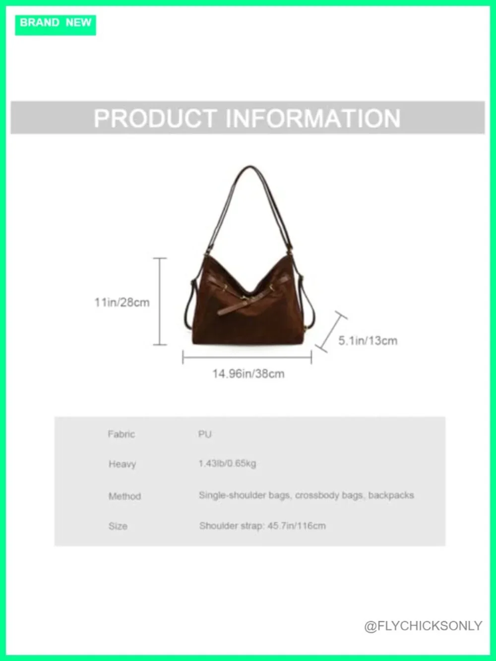 Women's Suede Tote Bag Hobo Handbags, Vintage Slouchy Backpack Large Crossbody
